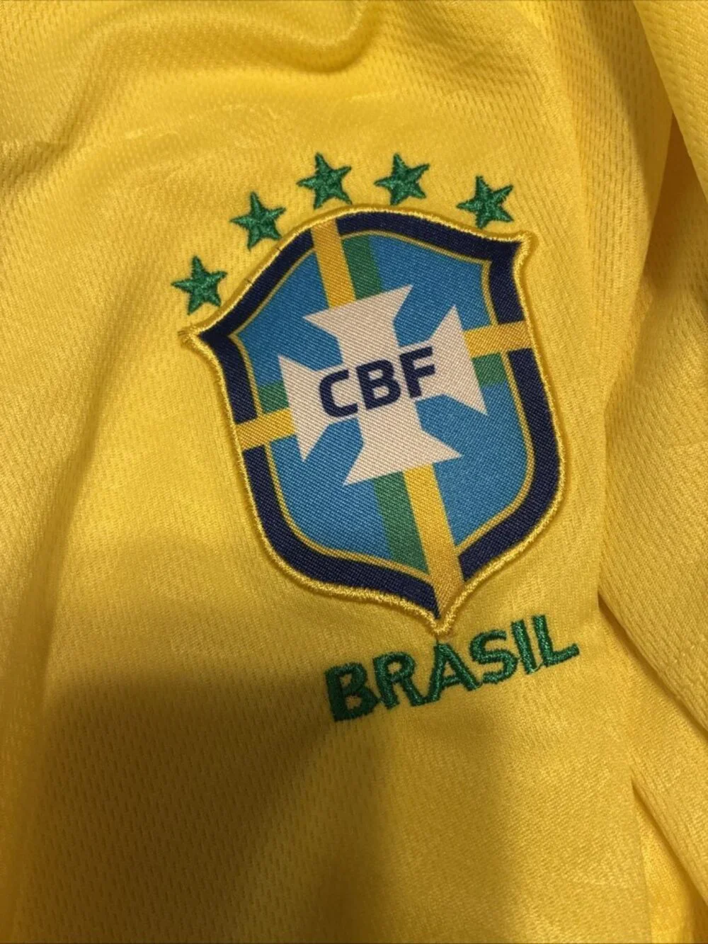 Nike Brazil Vintage 2006 World Cup Home Soccer Jersey Men’s Yellow Dri-FIT Xl